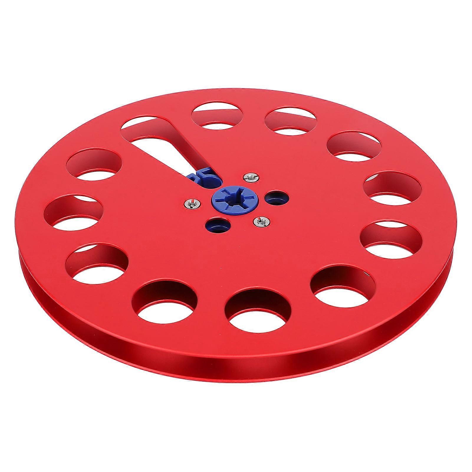 1/4 7 Inch Empty Tape Reel Aluminum Alloy Universal Open Reel Sound Tape Empty Reel for ReVox Studer Recording Red 
