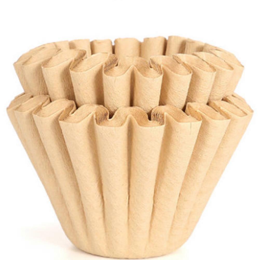 Paper Coffee Filter Small Coffee Filter Even Flow Home Kitchen 100Pcs Khaki 4.5*6 CM