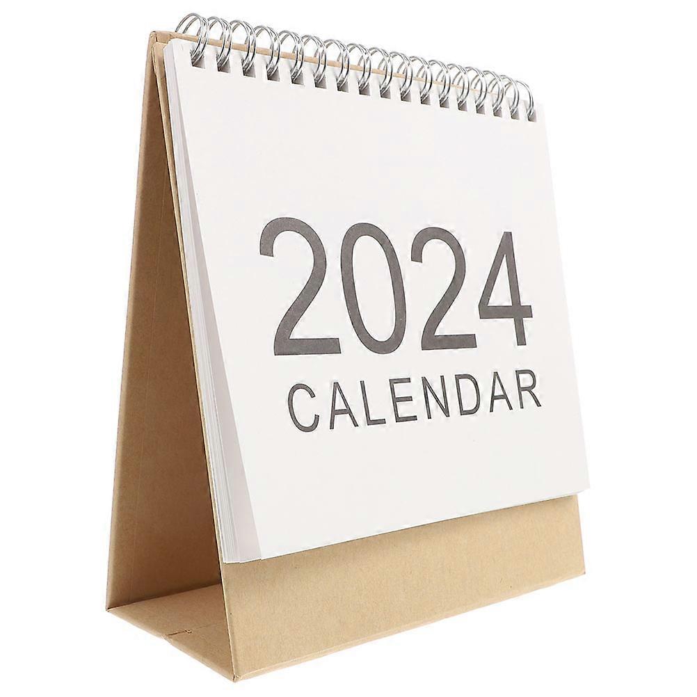 Minimalist Desk Calendar Stand Up Desk Calendar For Adults Kraft .00X18.00X6.00CM Schedule Management 1Pcs
