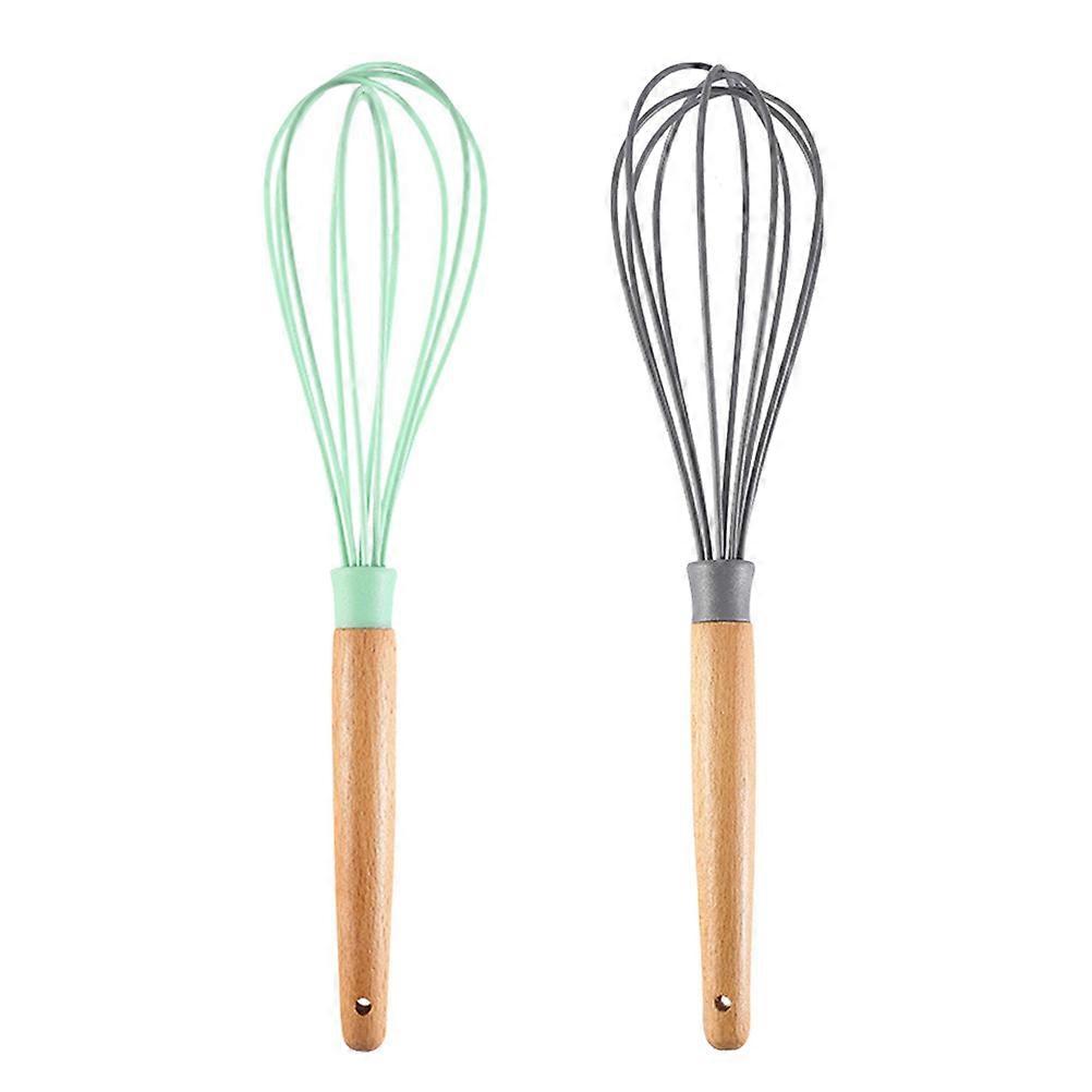 Hand Mixers For Baking Cream Mixing Butter Blender with Wooden Handle 2Pcs