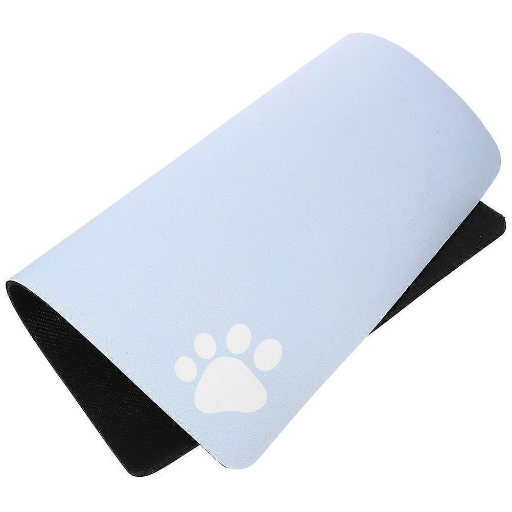 Diatomite Dog Feeding Mat Absorbent Pet Water Bowl Mat Quick Dry Non-slip Feeding Time 50.00X30.00X0.40cm 1 Set