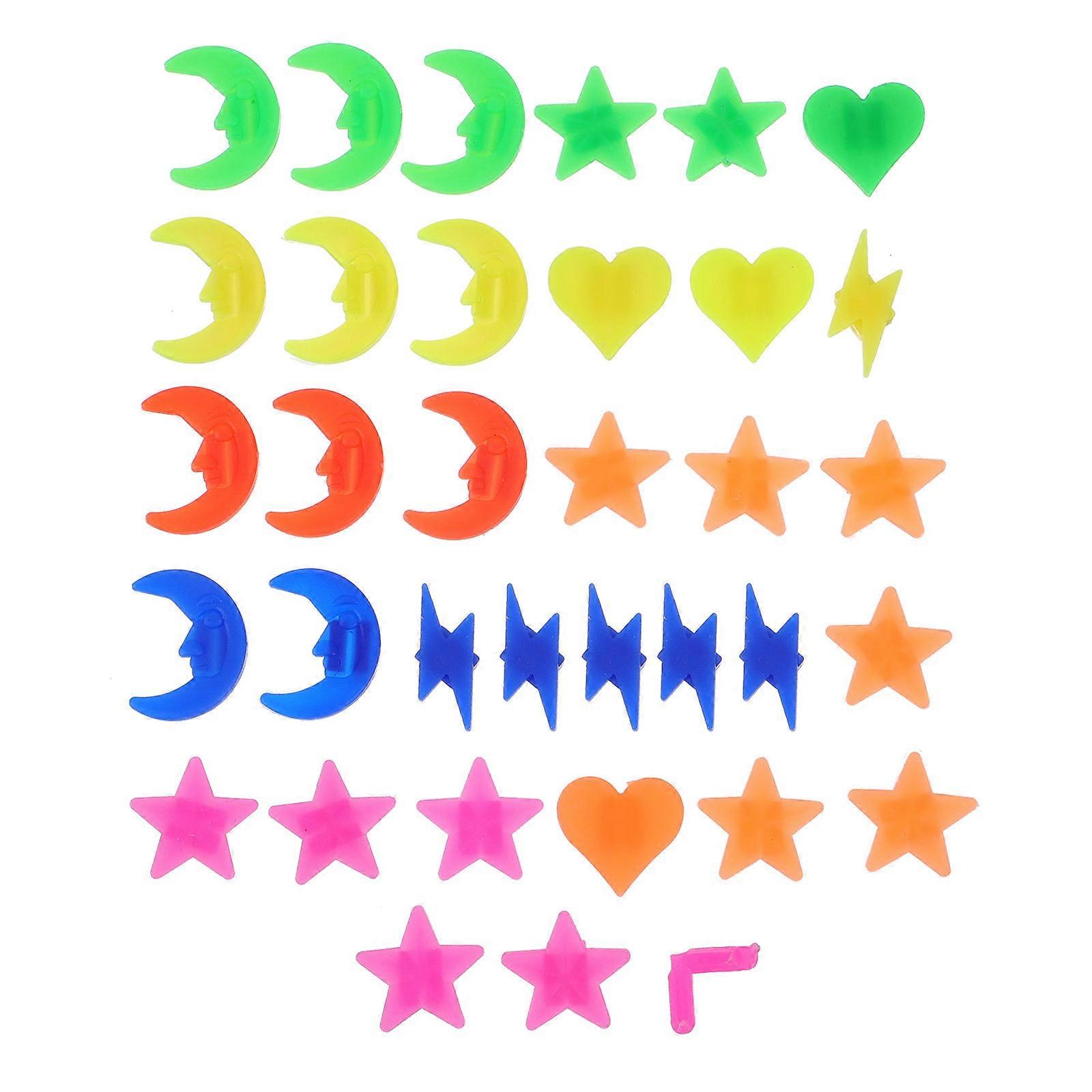 Bicycle Wheel Beads Plastic Round Decorations Assorted Color 2.3X2.3CM For Children 72Pcs
