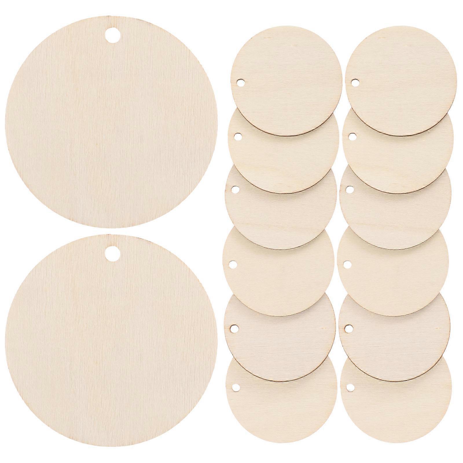 Handmade Crafts Decoration Round Wood Slices For Scrapbooking Diy Projects 50Pcs