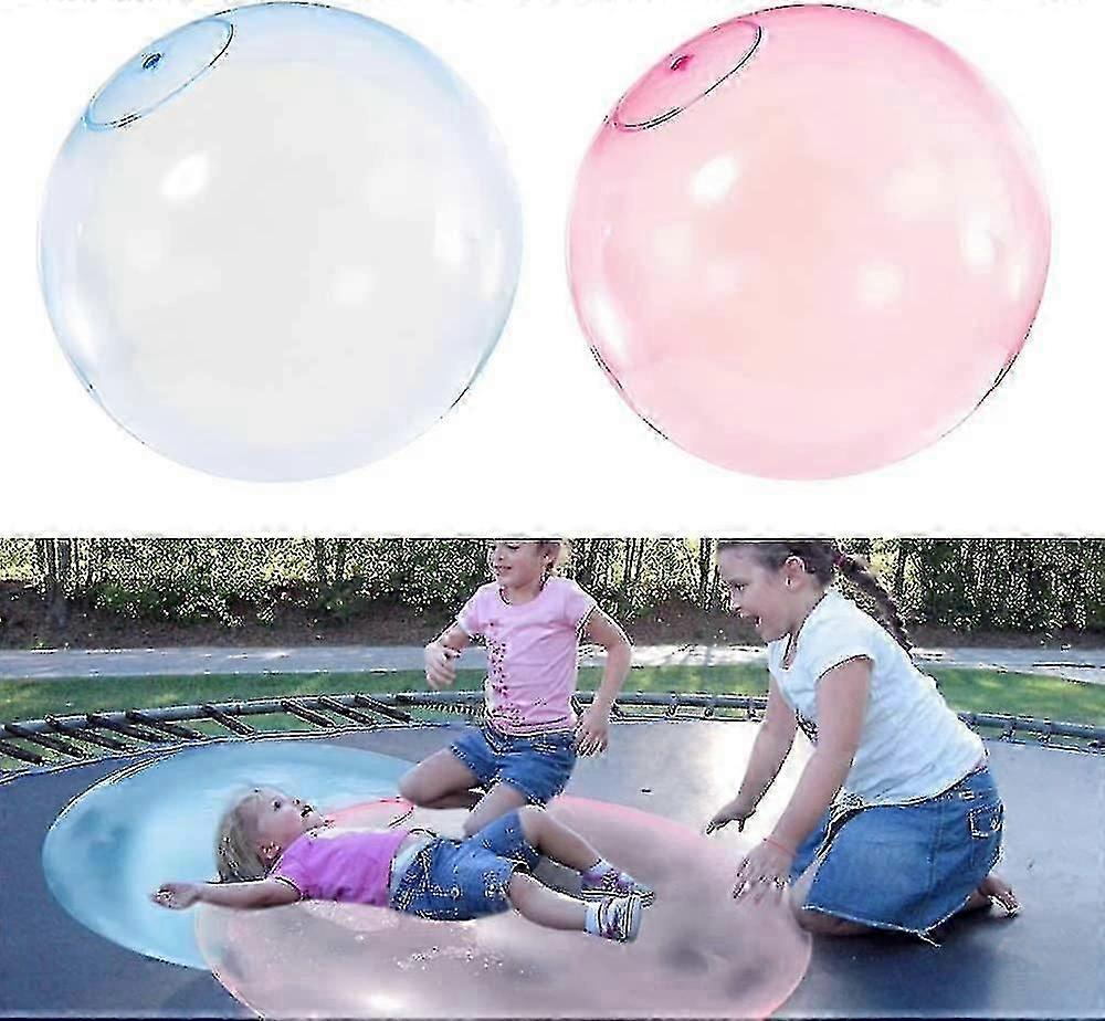 2pcs צעצוע כדור בועה לילדים ענק מים מתנפחים חוף גומי כדור ג'לי כדור בלוןמחליקים צעצוע כדור בועה ענק מתנפח מים חוף כדור גומי