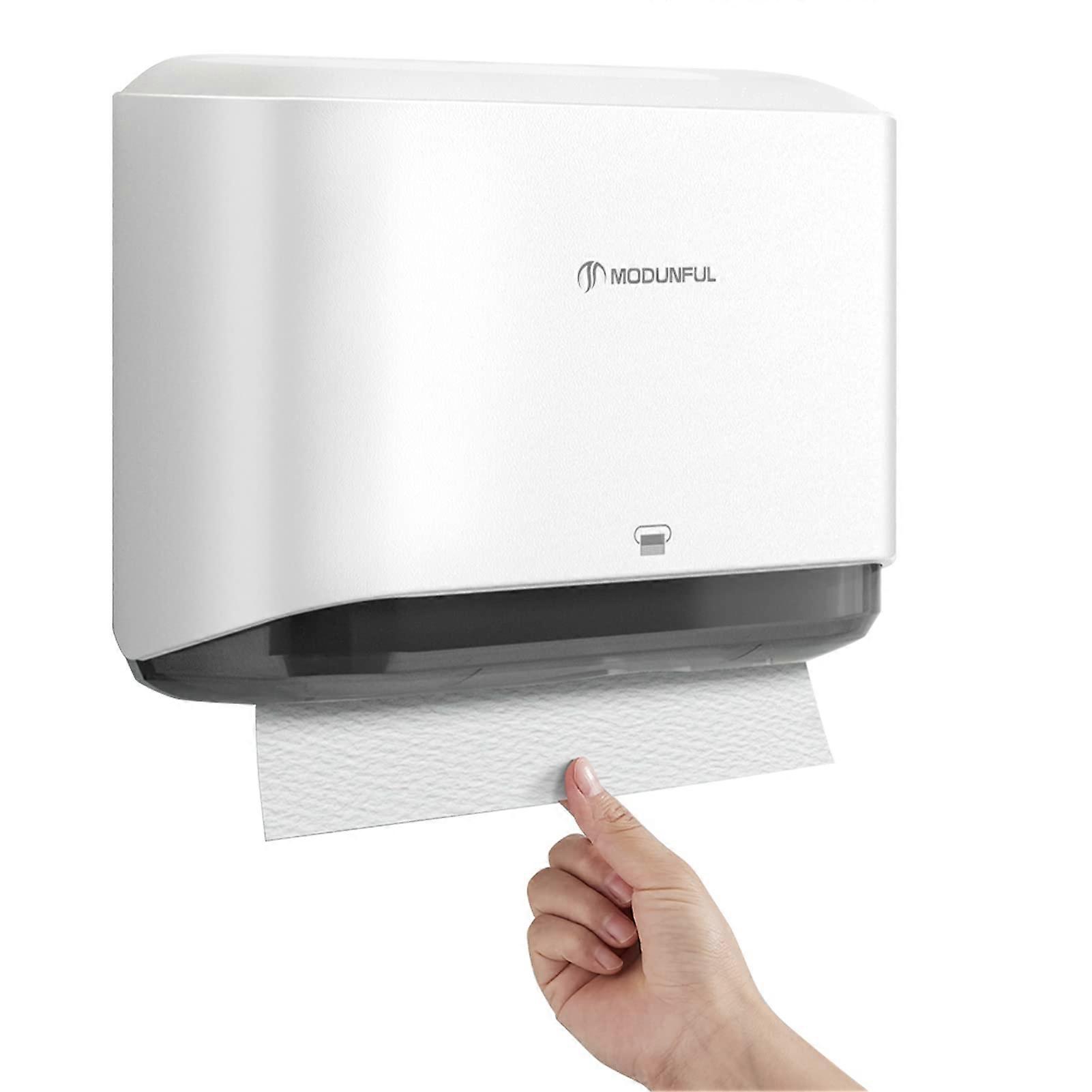 Wandmontierter Papierhandtuchspender, Mehrfachfalten-Papierhandtuchspender Weiß