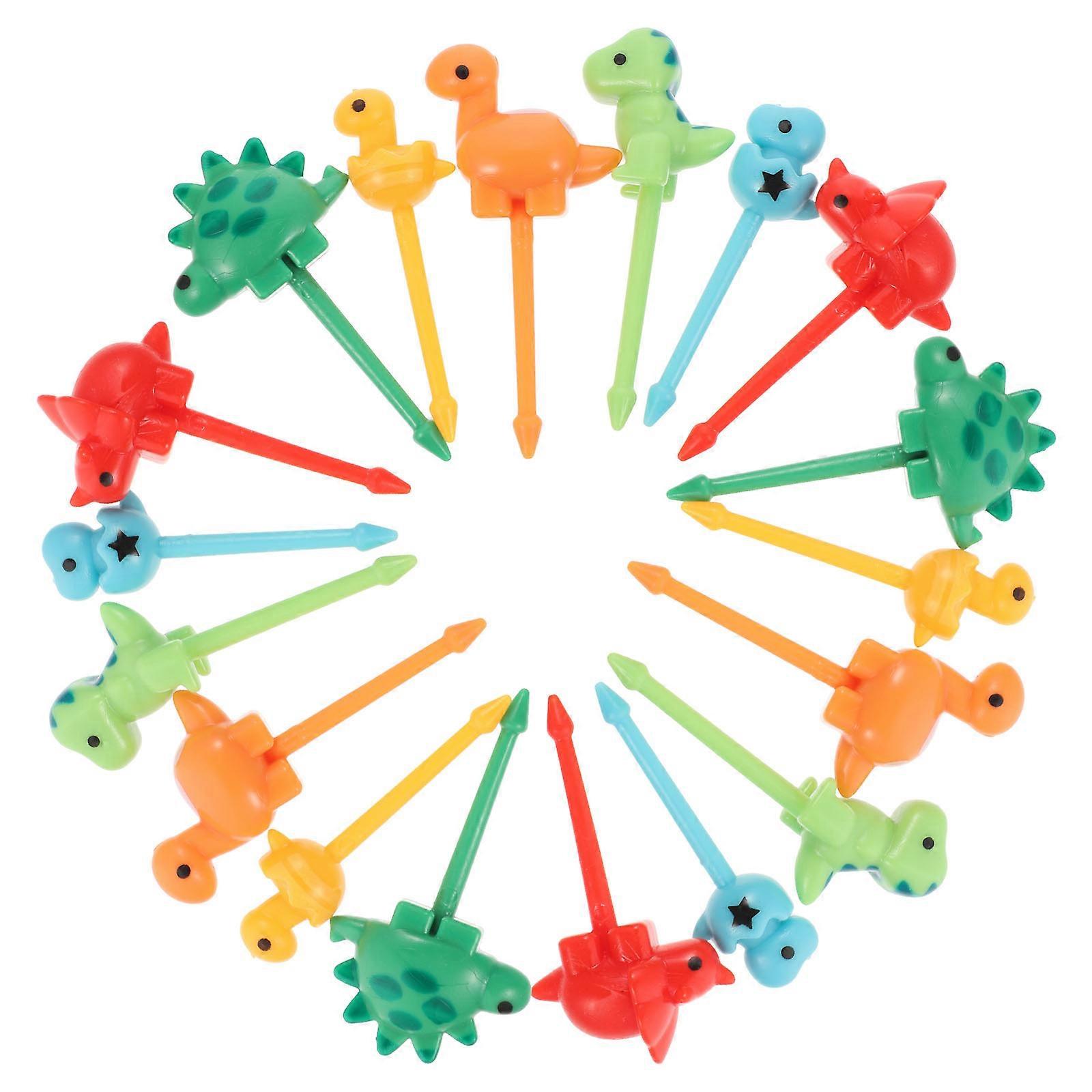 Sevimli Dinozor Gıda Çubukları Hayvan Temalı Meyve Toplama Sebze Ve Meyve Yemeyi Teşvik Edin 18 Adet