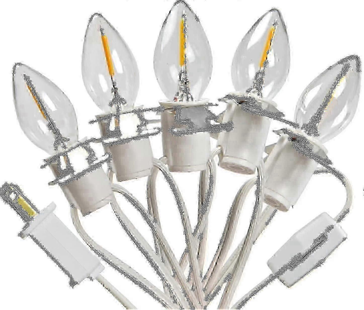 5 Base C7 String Żarówki Świąteczny przewód akcesoriów do oświetlenia wioski z 5 żarówkami LED