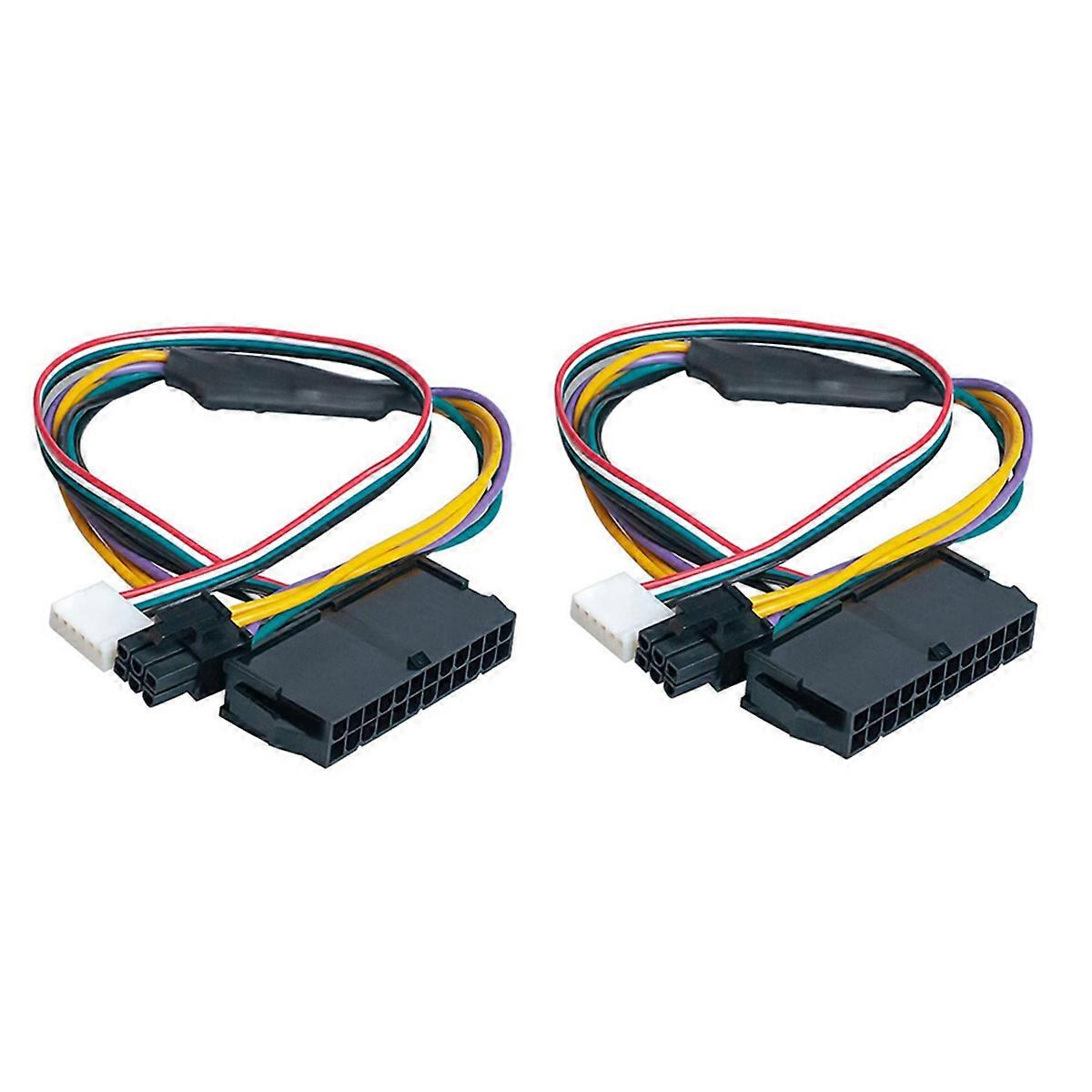 2X 24 Pin to 6 Pin PCI-E ATX Main Power Adapter Cable for Z230 Z220 SFF Workstation Motherboard
