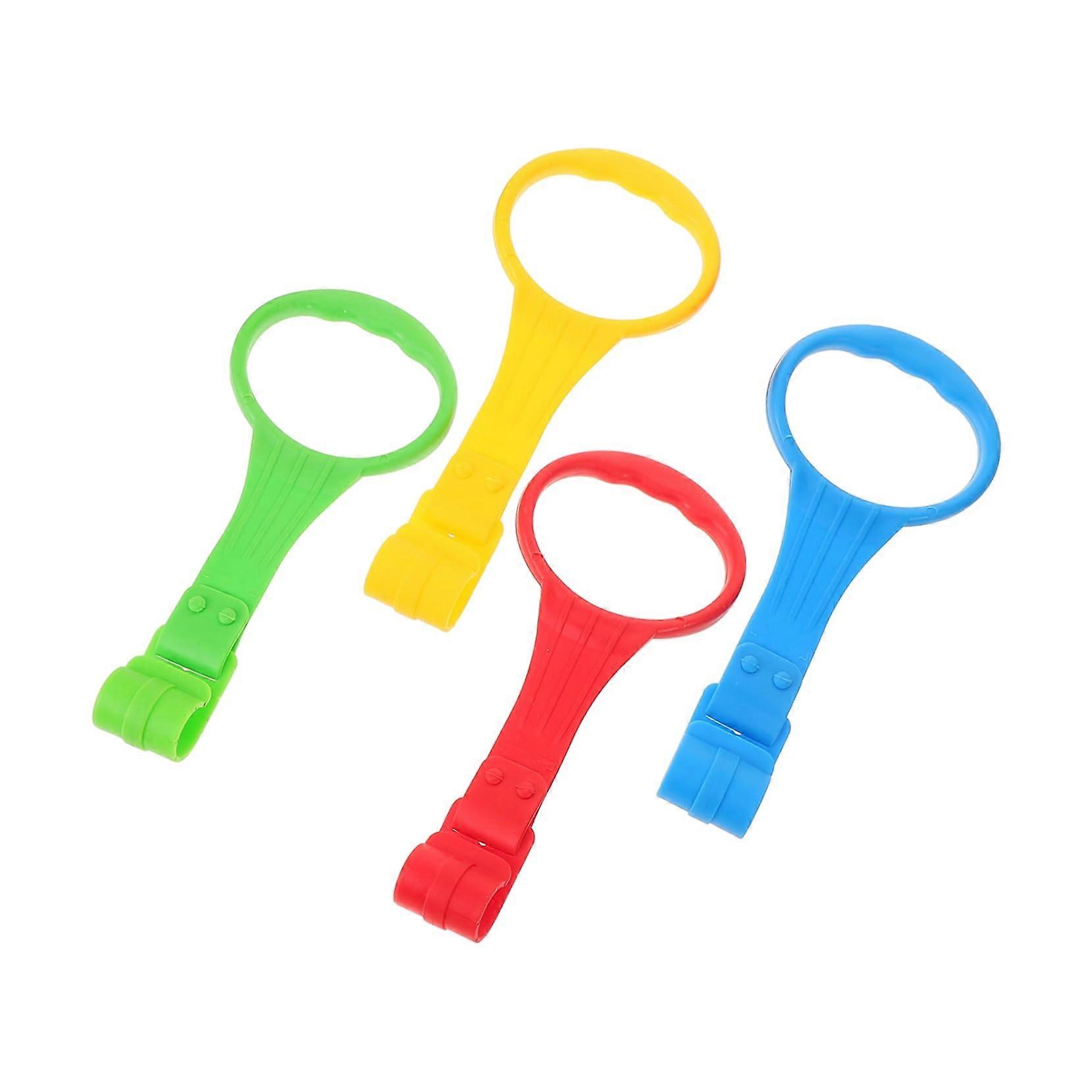 4piece crib grab bar system, safety rings for toddlers to assist with standing, durable and colorful for play environments.