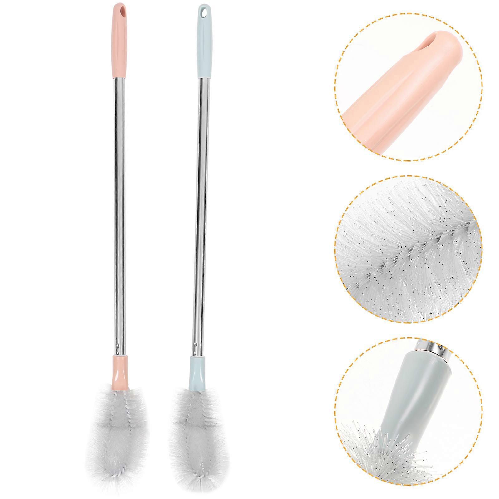2pcs Long Handle Water Jug Cleaning Brush Sturdy Reusable Jug Brush for Efficient Water Container Cleaning Random Color