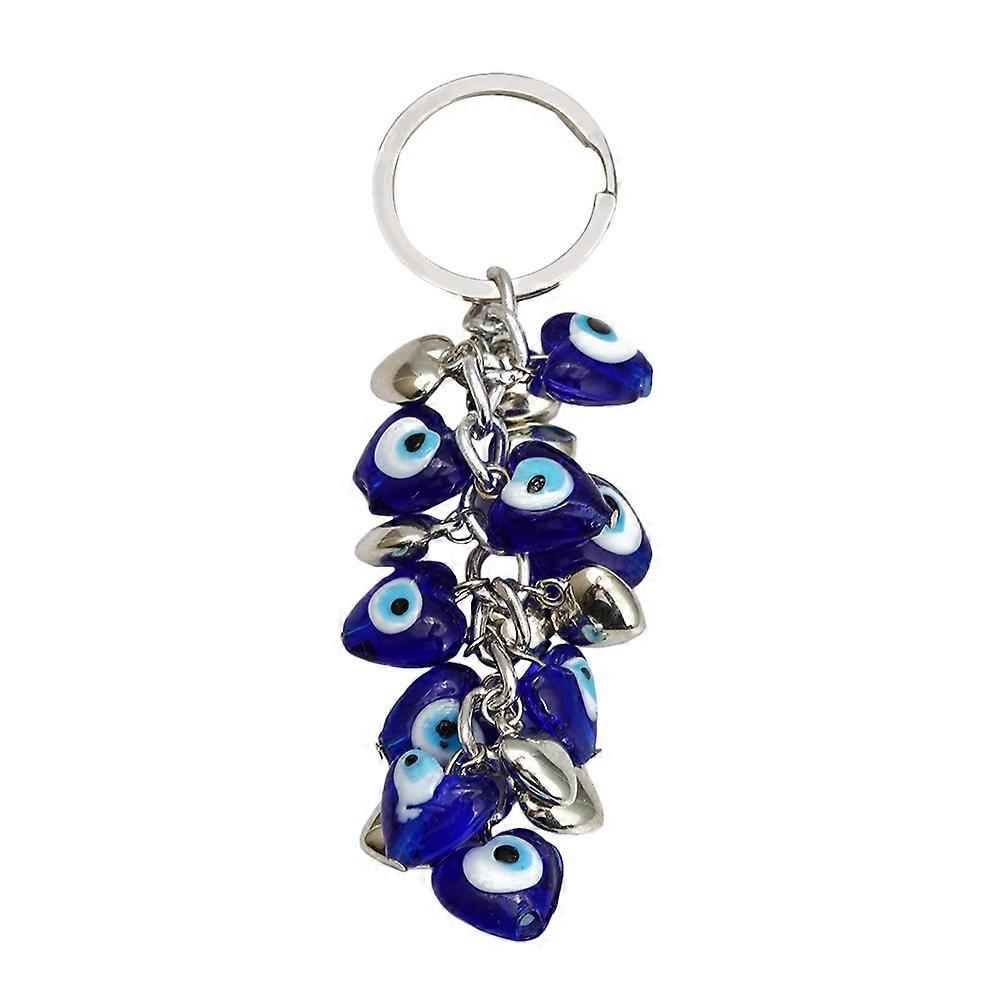 Blue Eyes Key Chain 1 Set Pendant Ornament Blue Bead Key Chain