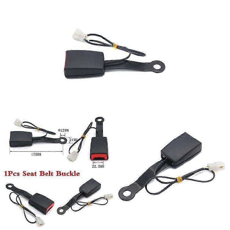 1 Pcs Car Front Seat Belt Lock Buckle Socket Camlock Plug Connector Warning Cable