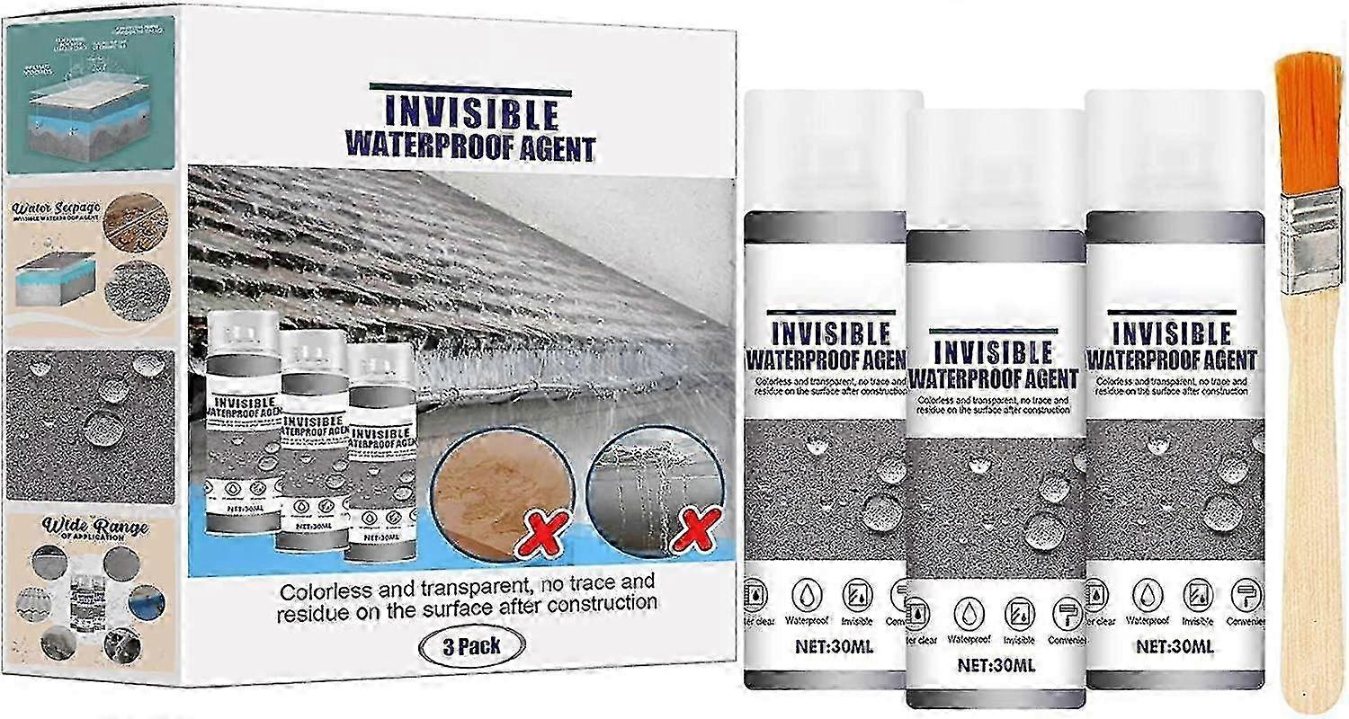 رذاذ الترابط القوي الفائق - غير مرئي مقاوم للماء رذاذ ربط قوي للغاية مانع تسرب مانع التسرب لبلاط الحمام طلاء مقاوم للماء الجدار الخارجي R