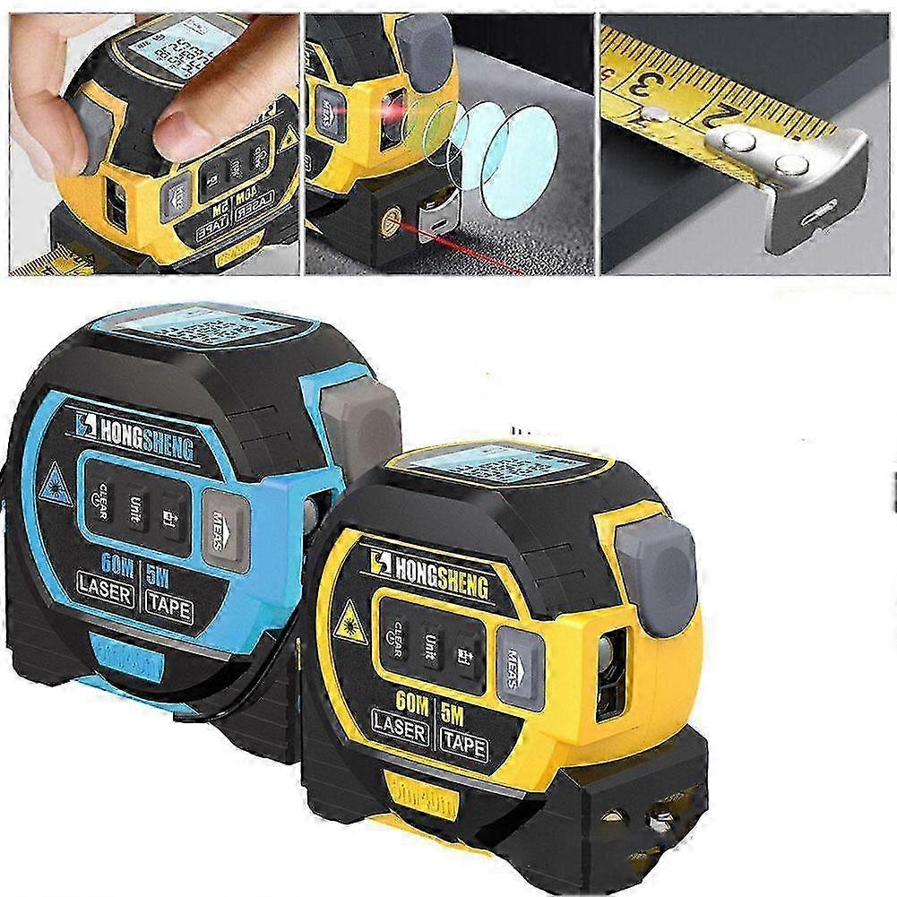 3in1 60M Laser Tape Measure Distance Range Finder Tool