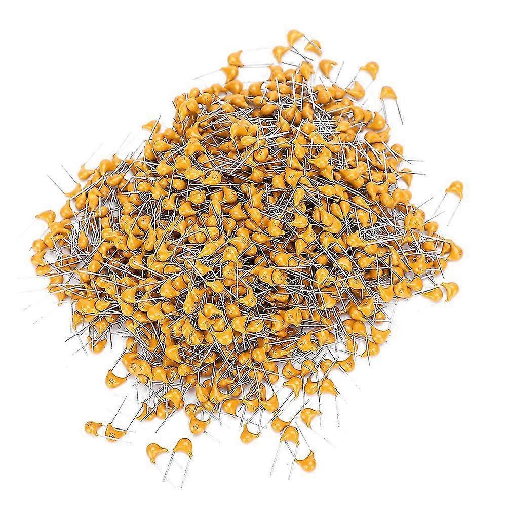 1000Pcs Ceramic Capacitor 0.1UF 5.08MM Pin Pitch DC50V 10% Deviation