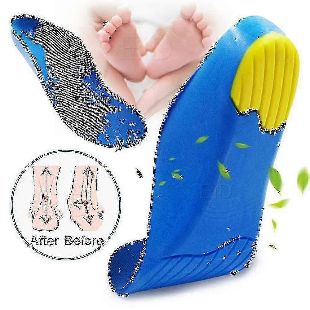 Orthotic Insoles for Kids with Flat Feet - Arch Support Foot Care Inserts in Multiple Sizes
