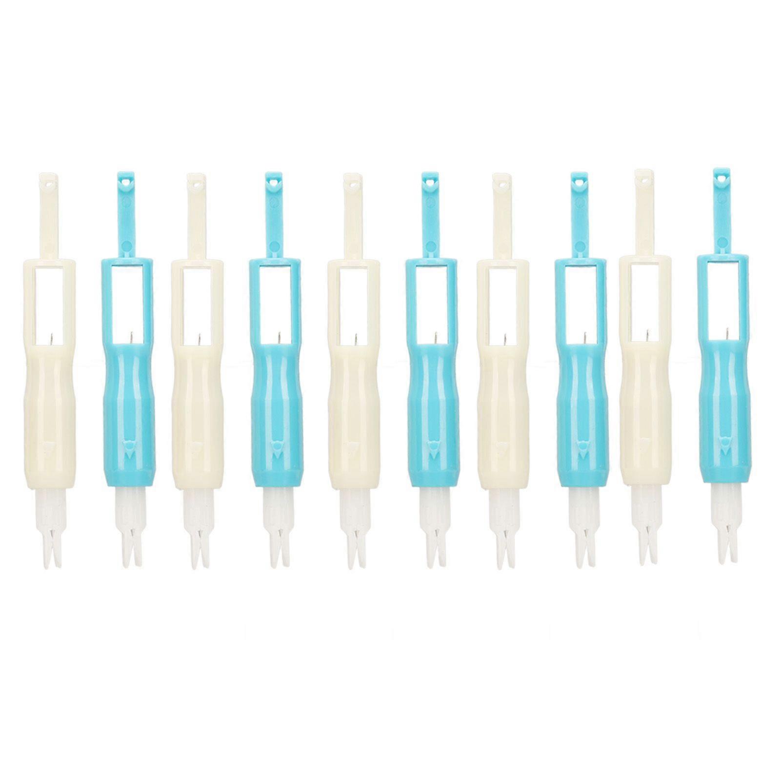2025 Latest Model  10PCS Automatic Needle Threader Plastic Sewing Needle