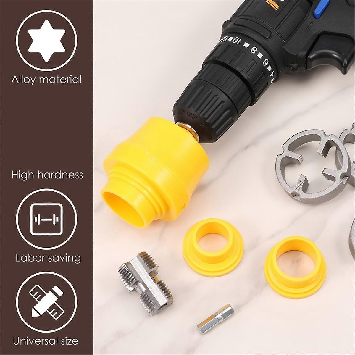 8PCS PVC Thread Maker Tool Pipe Threader Plumbing Tool