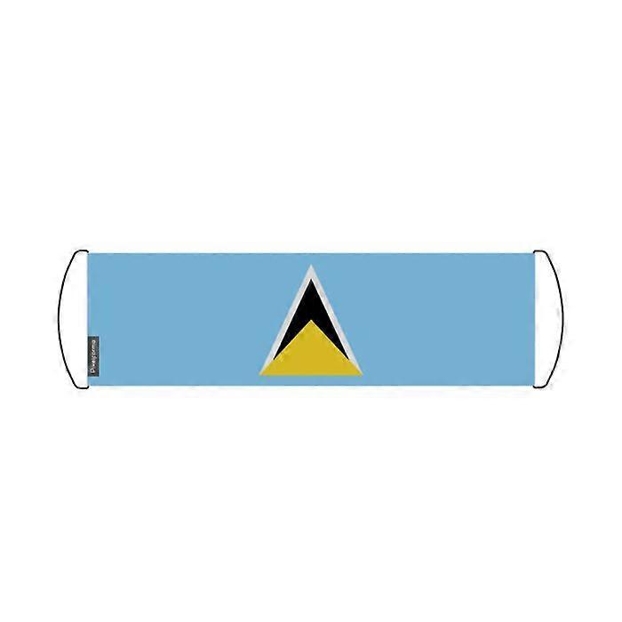 Flag - Multicolored - Saint Lucia - 17 x 50 cm - Waterproof fabric - Lightweight and durable