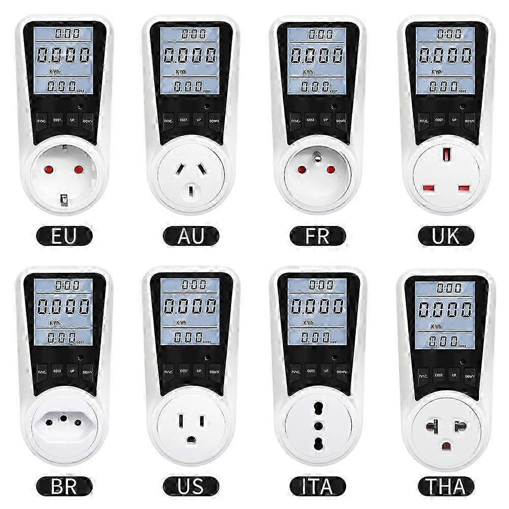 Sähkönkulutus Valvoo Energiankulutus Wattimittari Plug-in Socket Kil