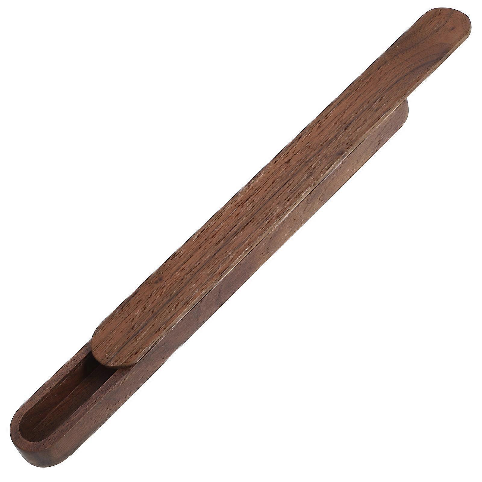 Portable Solid Wood Chopsticks Box for Travel & Kitchen Storage – Natural Design