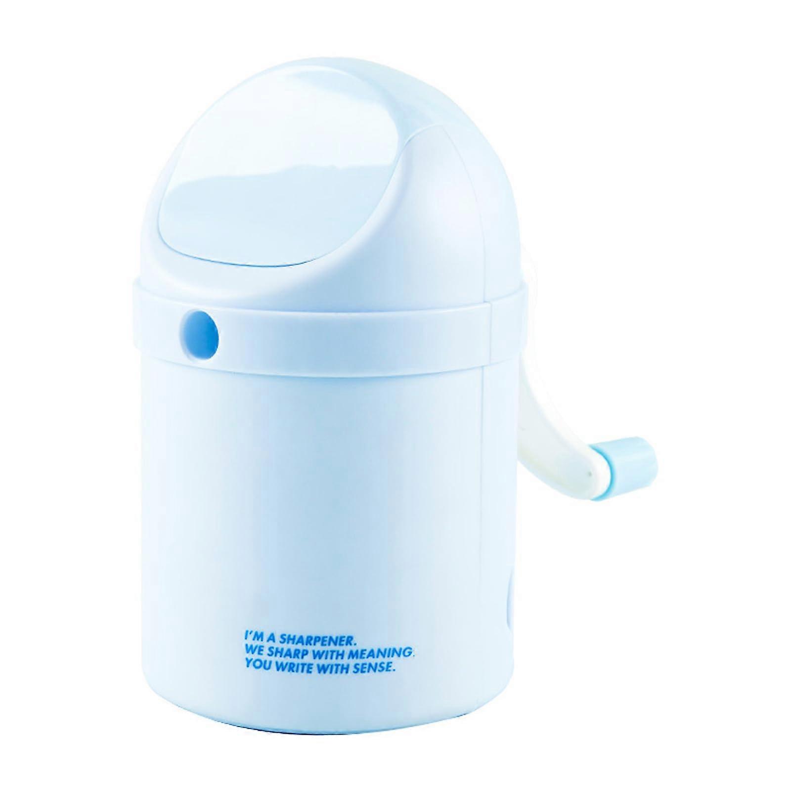 Manual Pencil Sharpener for School Supplies, Ideal for Sketching Charcoal and Colored Pencils, Blue Color
