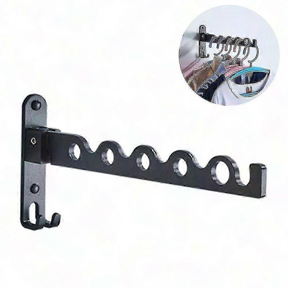 Laundry Room Wall-Mounted Drying Rack - Space-Saving Clothes Hanger Solution