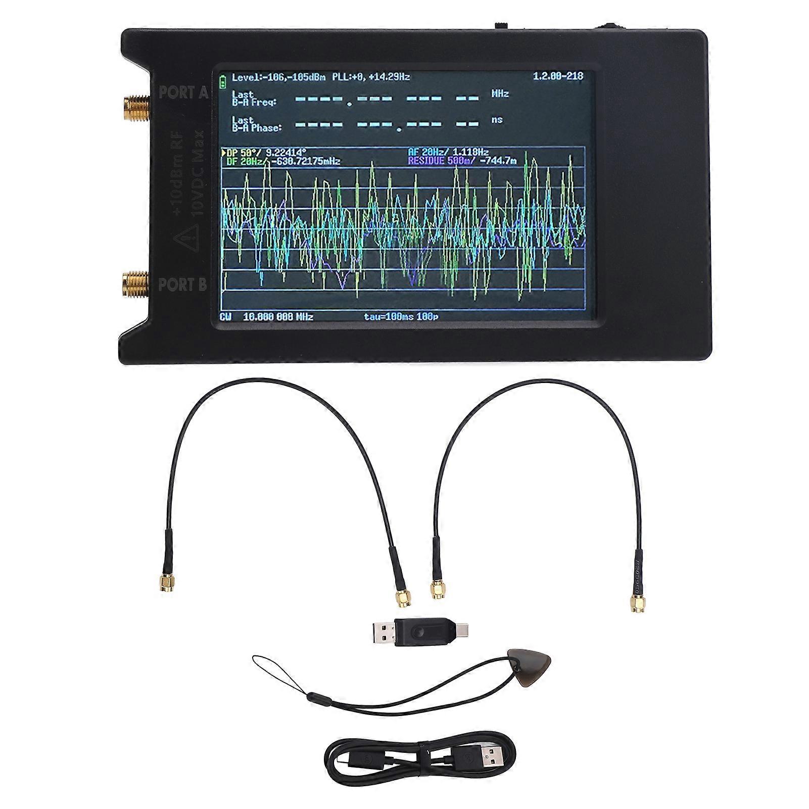 Portable 4" Touchscreen Phase Frequency Analyzer 1MHz-290MHz for Precise Measurements