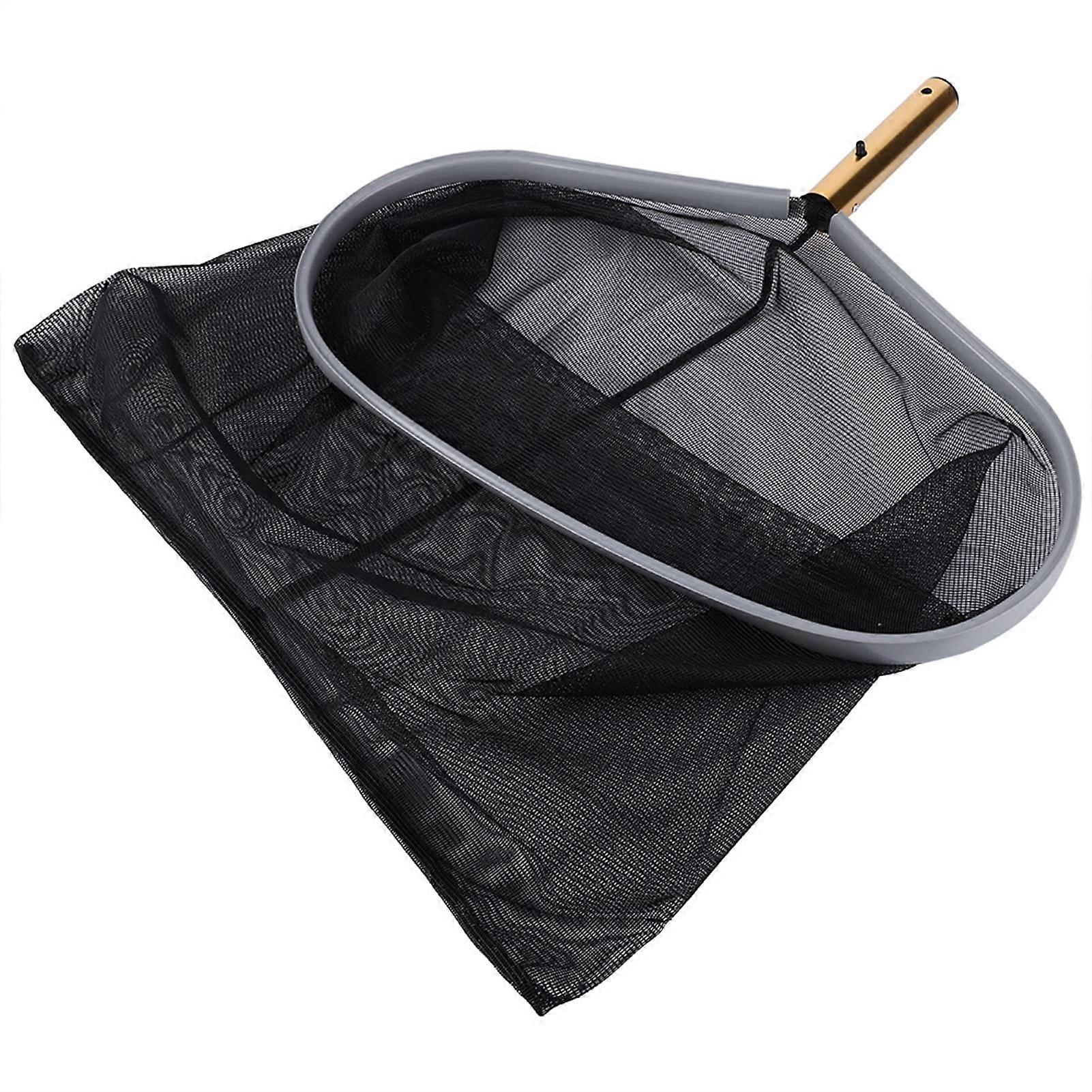 Longlasting leaf net skimmer, black leaf net rake, floating authority cleaning tool for fish pond swimming pool