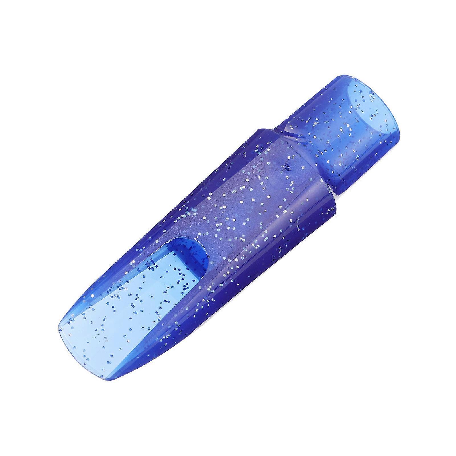 Alto Saxophone Flute Head Made of Food Grade Plastic for Beginner and Advanced Player Blue 1pc