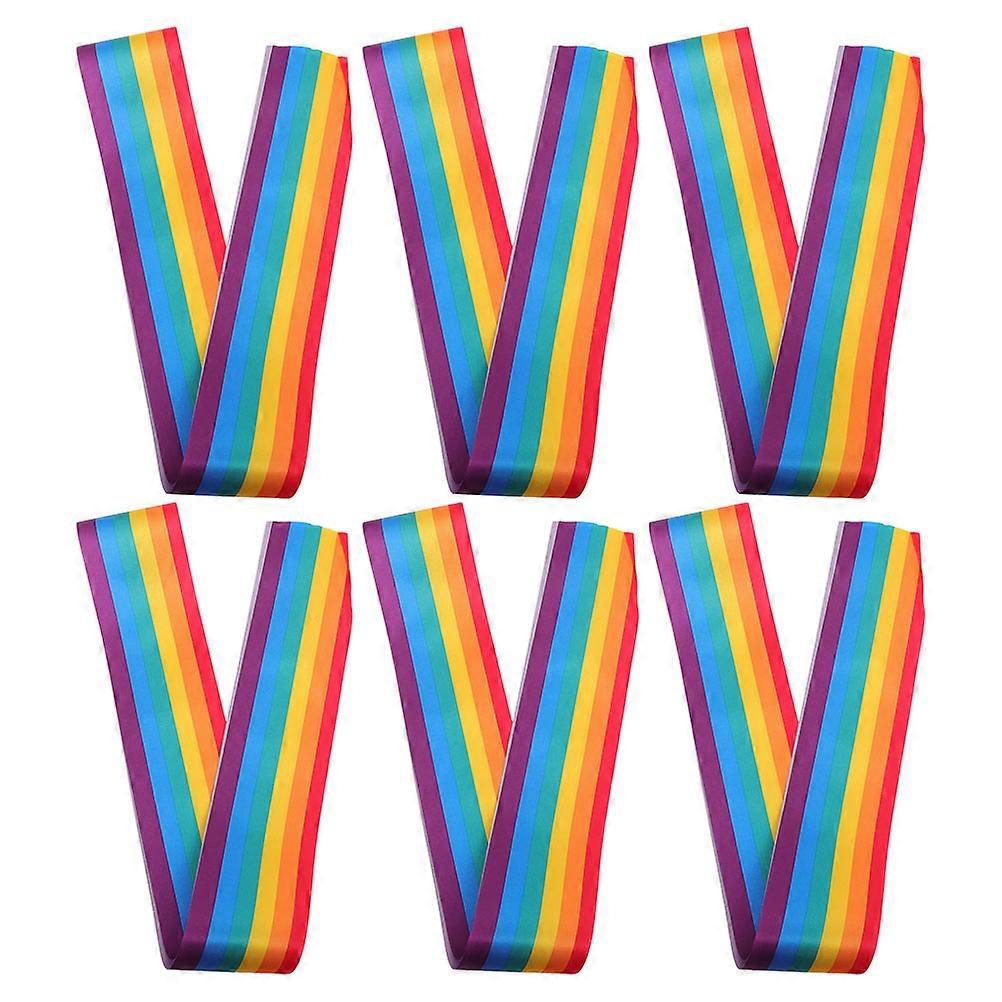 Pride Party Supplies Sashes Community Supporters Enhance Appearance Multi 6Pcs