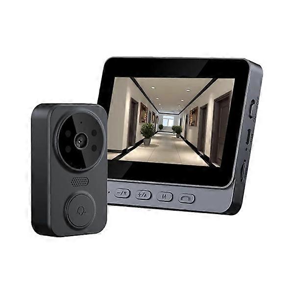4.3'' IPS Screen 2.4G Wireless Visual Intercom Doorbell with Screen