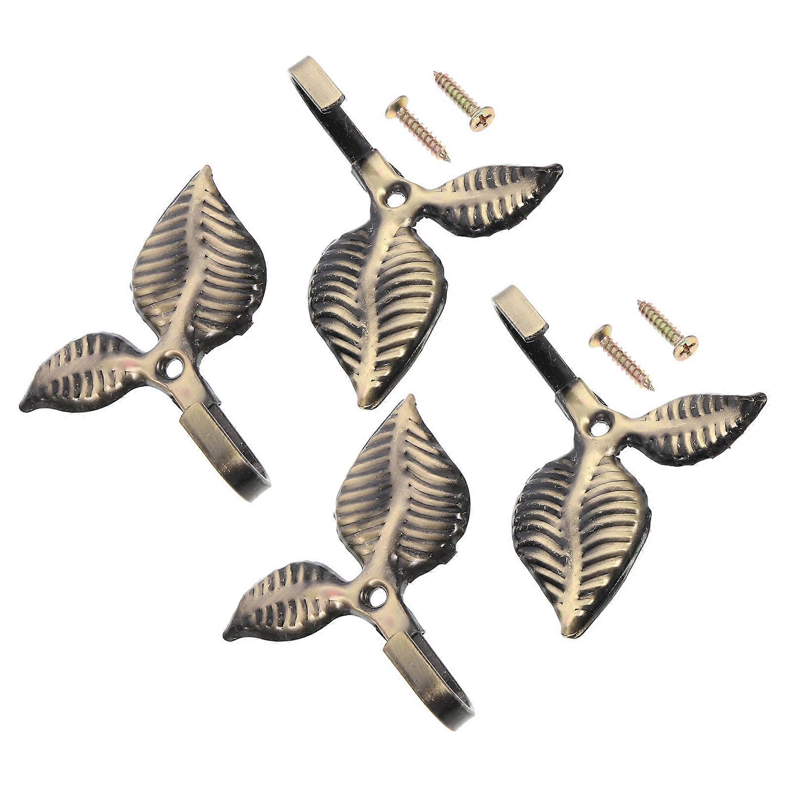 Iron Wall Coat and Hat Hooks for Home 4Sets Mounted Clothes Hooks