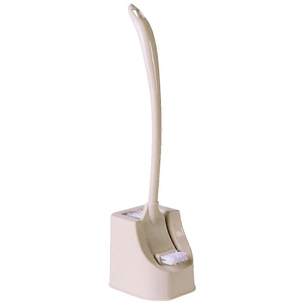 Ergonomic Toilet Bowl Brush Set with Soft Bristles and Base Holder – Multifunctional Bathroom Cleaner for Home, Hotel, and Office Use – Efficient