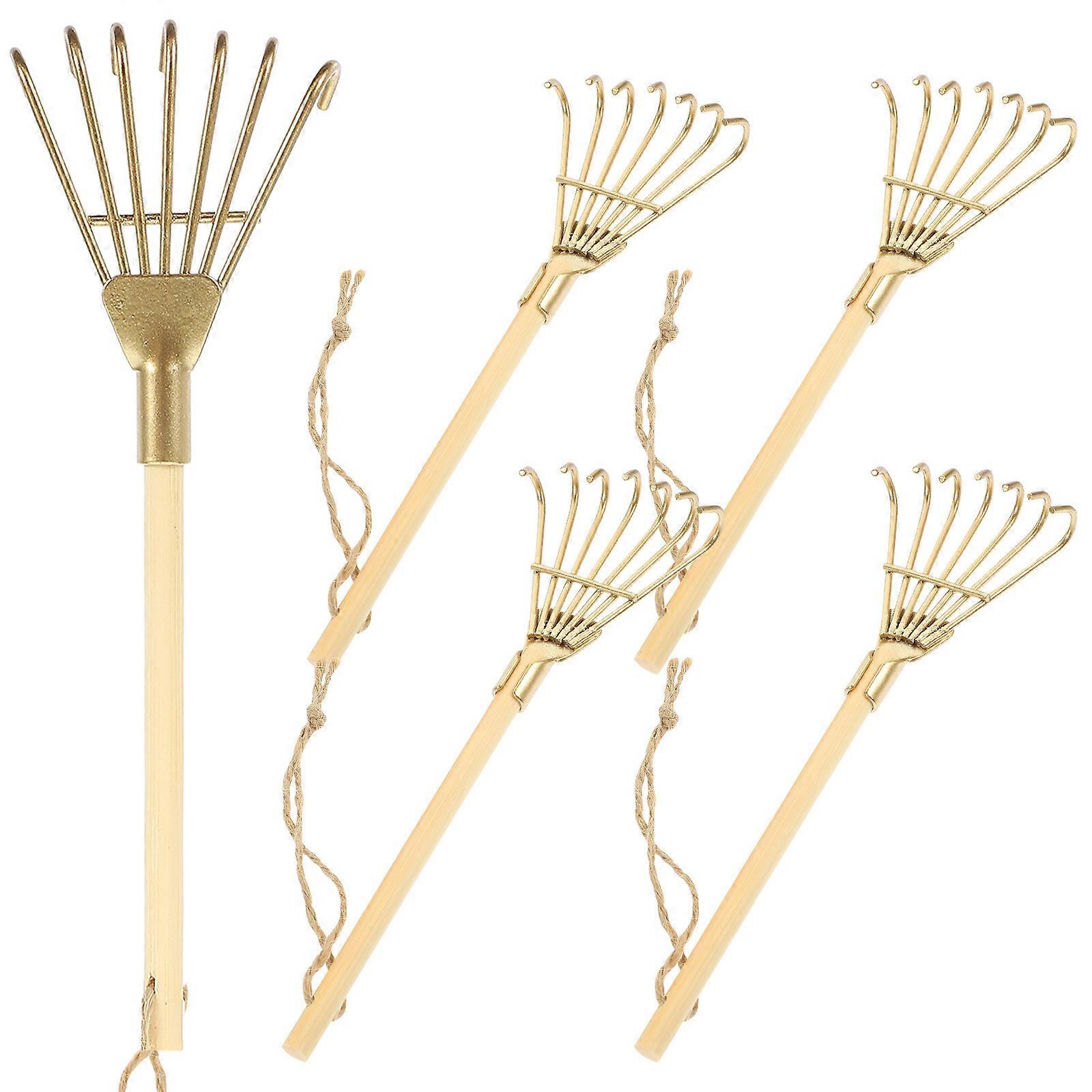 Small Iron Rakes Incense Ashes Rake for DIY Use 5Pcs Collection