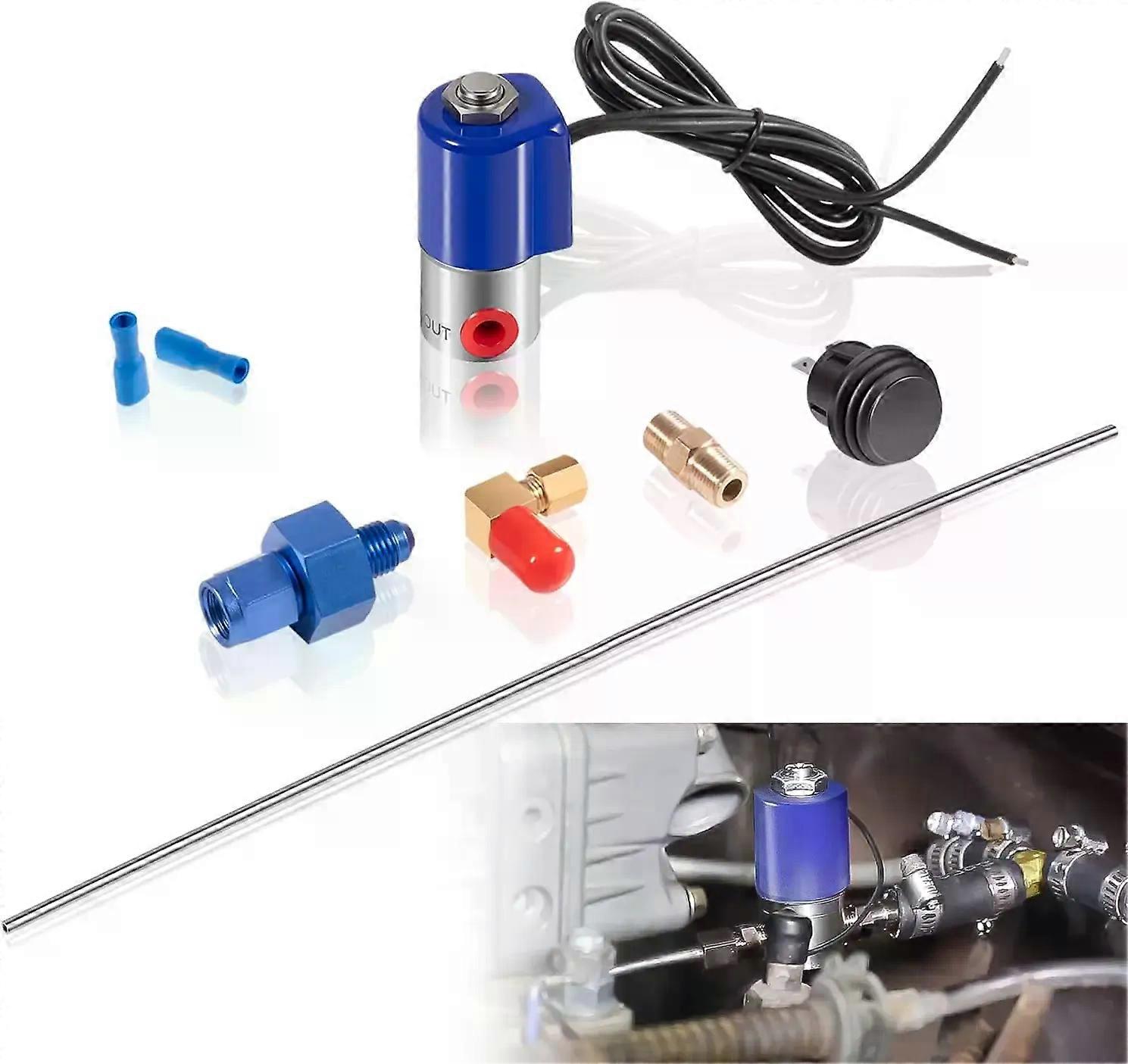 MX 16030-4AN Line Purge Valve Kit  Integrate with Nitrous Systems  Release Trapped Air or Gaseous Nitrous  Reduced Lag Time