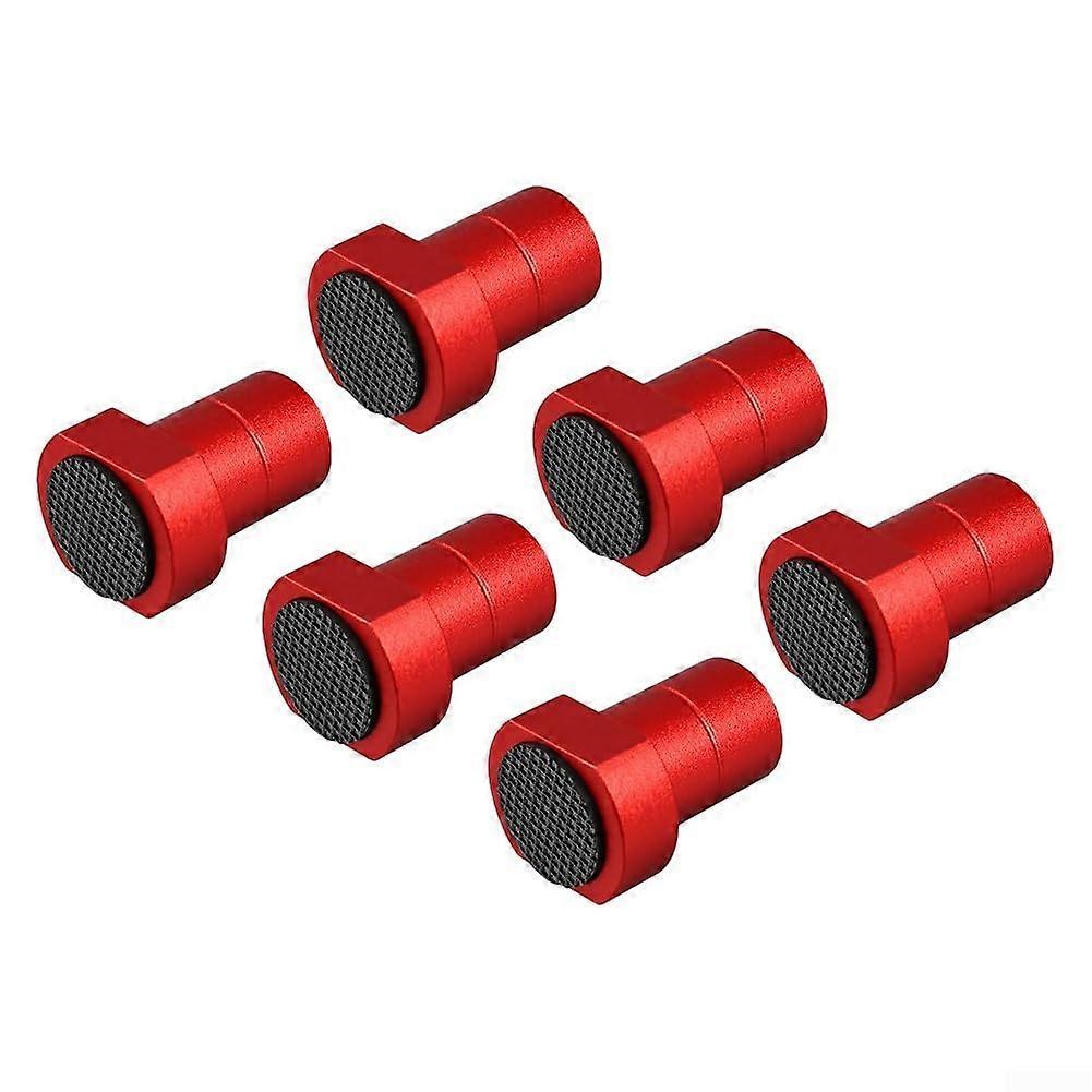 A musthave set of 6 sturdy aluminium workbench clamps for any project type (20mm red)'