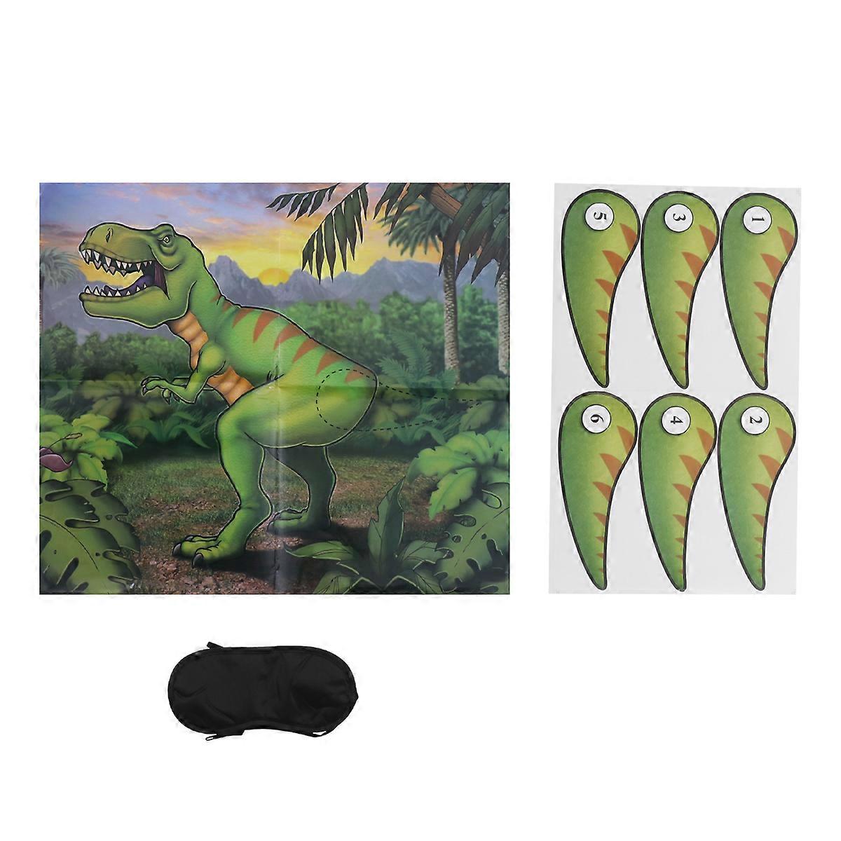 Game Poster Dinosaur Tail Themed Sticker Kids Birthday Party Decorations Assorted Color 53.7x46 Cm Photo Props 1 Set