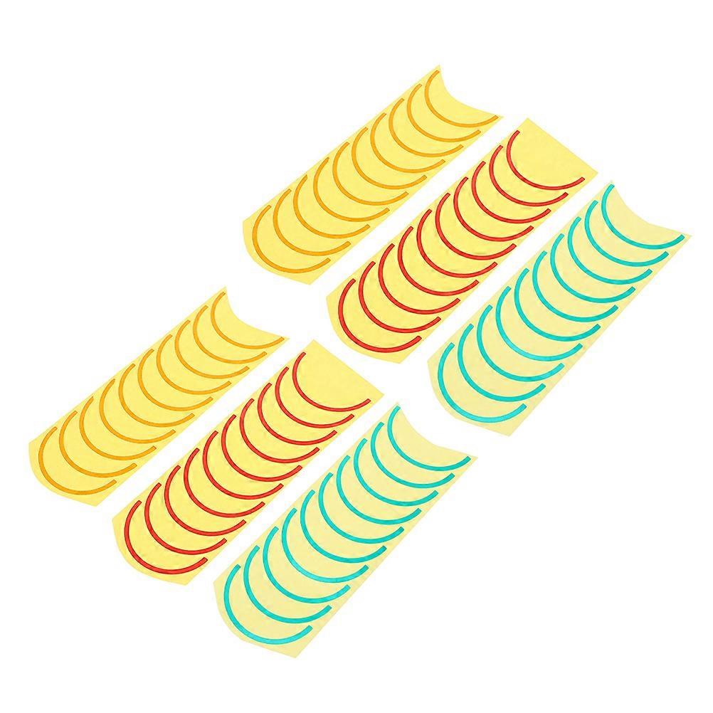 Air Pressure Gauge Label Stickers – 6 Sheets, Color Coded, Easy Peel & Stick, Indoor/Outdoor Use