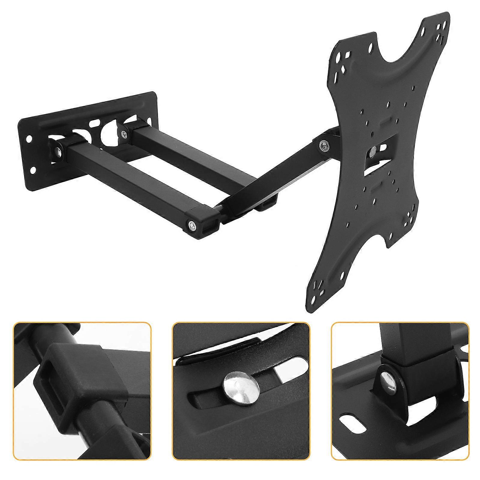 Wall Mount TV Stand For Home Theater And Office Users Adjustable Angle Cold Rolled Steel 1Set