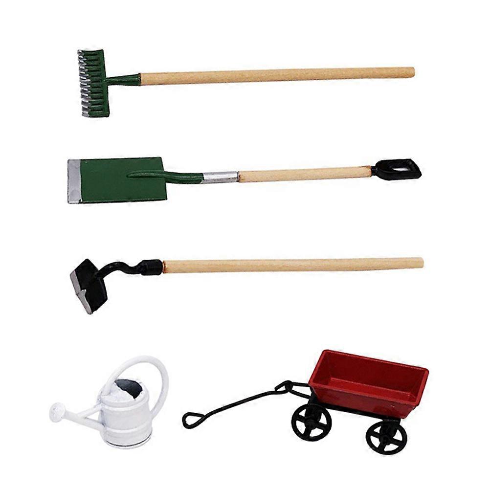 Mini attrezzo da giardinaggio modello Micro Garden scene decor per la collezione di case in miniatura design realistico 1 set