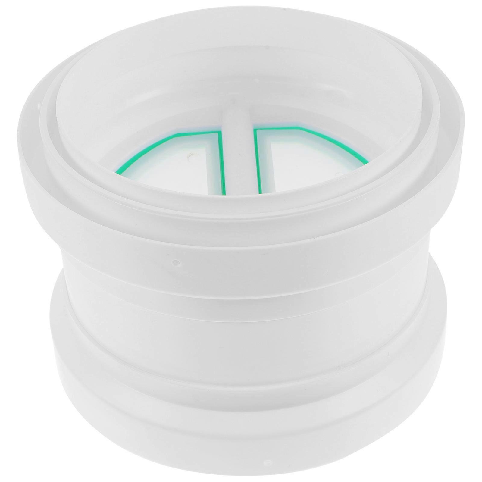 Wall Flange Vent Connector Pipeline Connector Backflow Preventer Valve Duct 18X13CM PVC Reduce Noise 1Pack