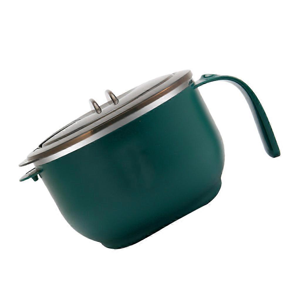 Green Noodle Cooking Bowl For Household Users Family Gathering 15X11.5CM Portable Use 1Pack