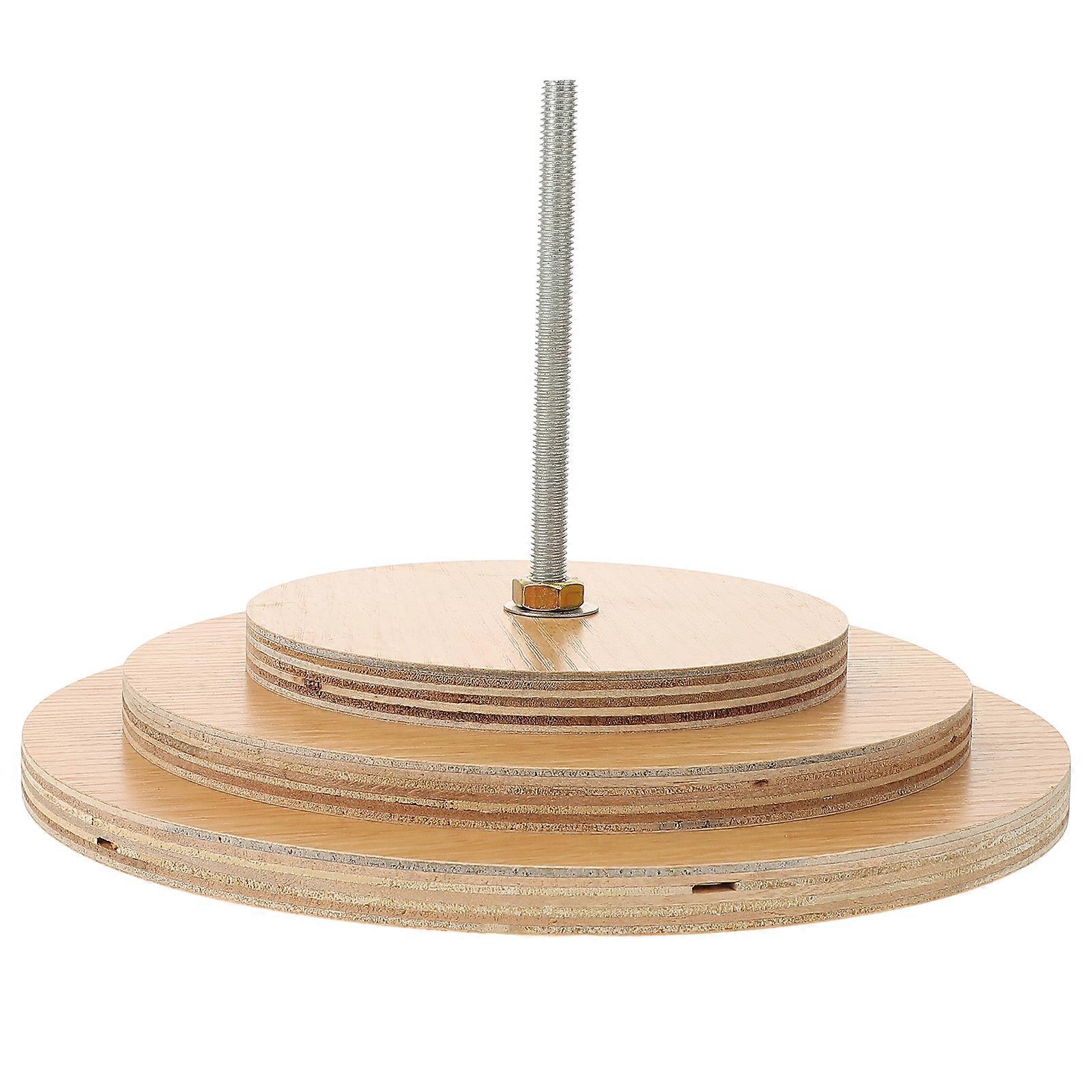 DIY Cat Platform with WearResistant Scratching Post Disc in Beige Color Wooden Material