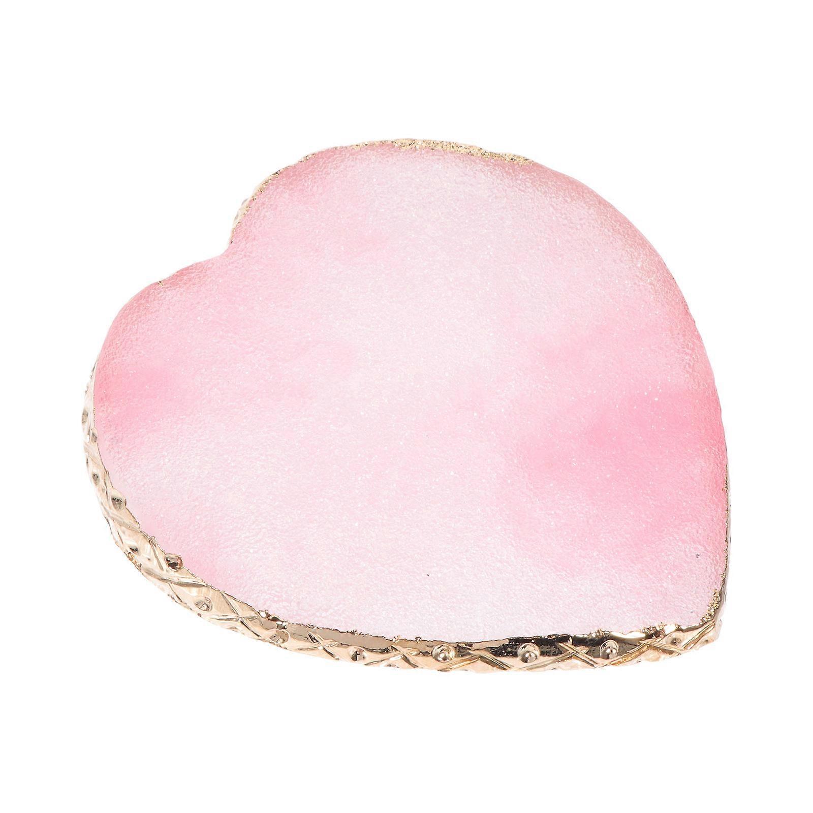 Heart Shaped Nail Color Mixing Board Nail Art Tool 8.5x8.5cm Suitable For Home Use 1Pack