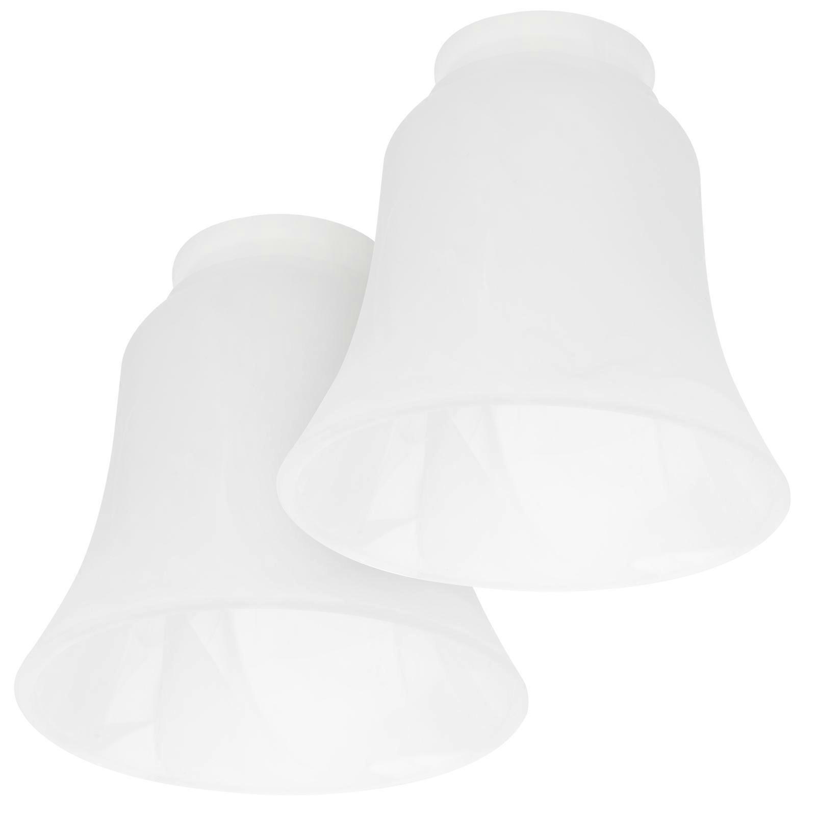 White Glass Lampshade for Decor Practical and Stylish Design for Ceiling Lamp 2 Pieces
