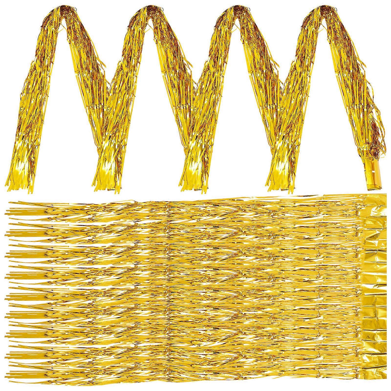 5pcs Birthday Party Tinsel Curtains for Baby Shower Streamer Curtain Background Decor