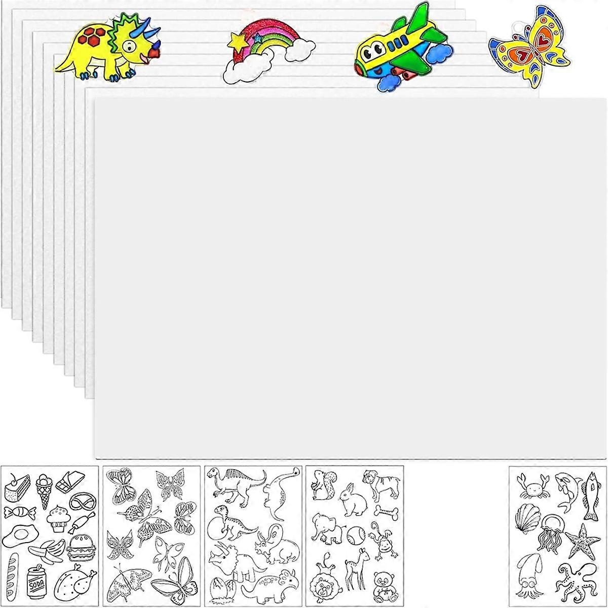 36 Pieces Sheets Kit, 30 Paper and 6 Paper Sheets with Pictures for Crafts DIY