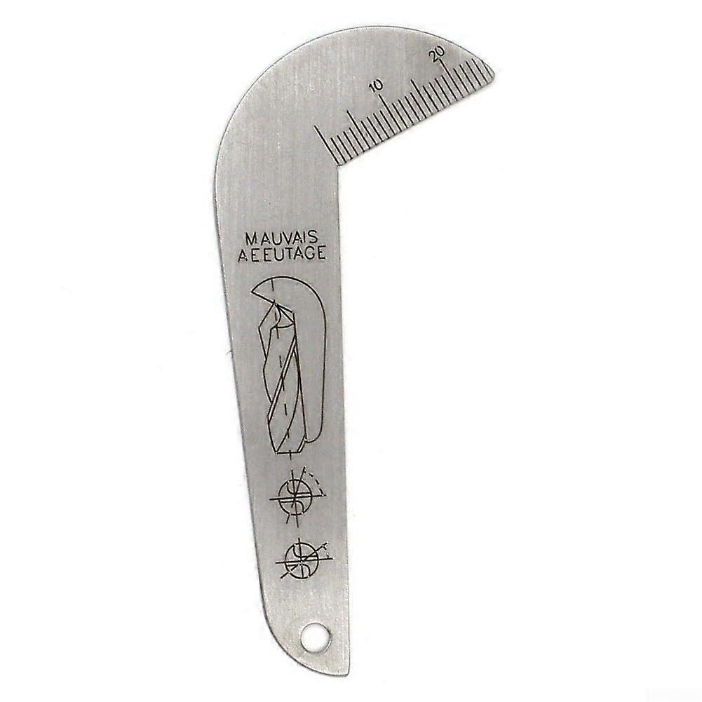 Bevel Gauge Portable Stainless Steel For Drilling 118 Degrees With Easy-To-Read Sketches
