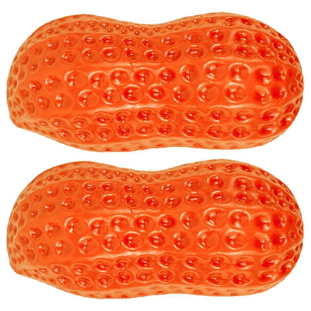 Dog Enrichment Toys 2Pcs Peanut Shape Interactive Training Toy Suitable For Indoor Play For